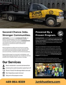 Junk Hustlers Information Flyer - click to download